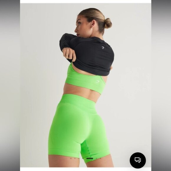 Gymshark Matching Lime Set Size Medium. - Picture 2 of 6